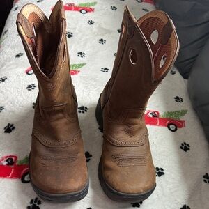 Twisted X Brown Leather Heeled Cowboy Boots